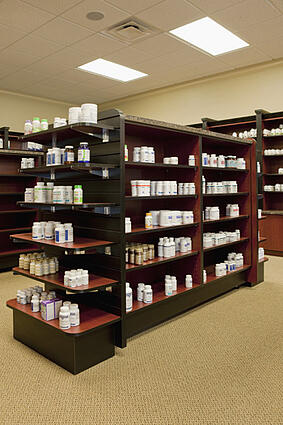 pharmacy shelving
